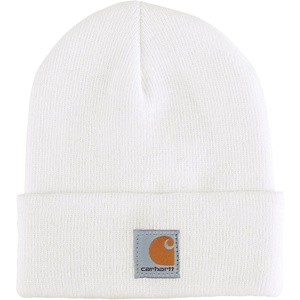 Carhartt Unisex Kids Youth Knit Beanie Cuff Hat(Marshmallow (Youth))