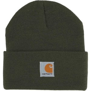 Carhartt Unisex Kids Youth Knit Beanie Cuff Hat(Olive)