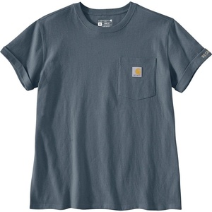 Carhartt Women’s 106903 Women’s Loose Fit Heavyweight Short-Sleeve Love of Labo(Iron Blue)