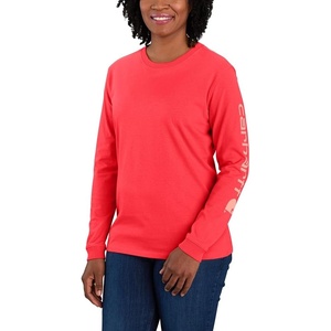 Carhartt Women’s Dearborn Loose LS Logo T-Shirt(Bittersweet)