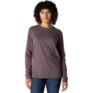 Carhartt Women’s Dearborn Loose LS Logo T-Shirt(Blackberry Heather)