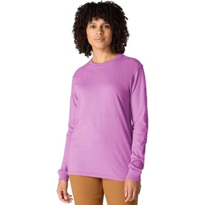 Carhartt Women’s Dearborn Loose LS Logo T-Shirt(Cherry Bloom)