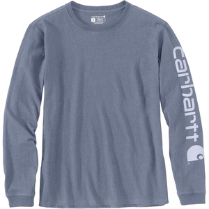 Carhartt Women’s Dearborn Loose LS Logo T-Shirt(Wisteria Heather)