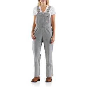 Carhartt Women’s Denim Bib Overall(Railroad Stripe)