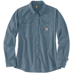 Carhartt Women’s FR Force Sun Defender™ LS Shirt(Steel Blue)