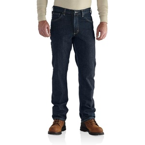 Carhartt Women’s Flame-Resistant Rugged Flex Original Fit Jean(Deep Indigo Wash)