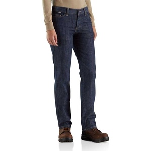 Carhartt Women’s Flame-Resistant Rugged Flex Original Fit Jean(Premium Dark)