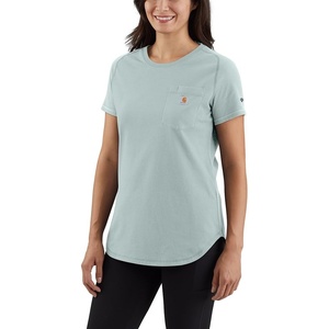 Carhartt Women’s Force Relaxed Fit Midweight Pocket T-Shirt 105415(Dew Drop)