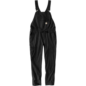 Carhartt Women’s Force Relaxed Fit Ripstop Bib Overall(Black)