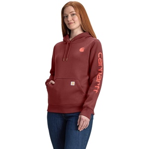 Carhartt Women’s Iconic Clarksburg Logo Sweatshirt(Barnwood)