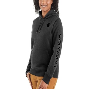 Carhartt Women’s Iconic Clarksburg Logo Sweatshirt(Carbon Heather)