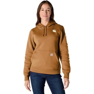 Carhartt Women’s Iconic Clarksburg Logo Sweatshirt(Carhartt Brown)