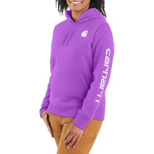 Carhartt Women’s Iconic Clarksburg Logo Sweatshirt(Cherry Bloom)