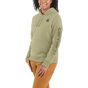 Carhartt Women’s Iconic Clarksburg Logo Sweatshirt(Dried Clay)
