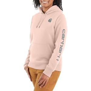 Carhartt Women’s Iconic Clarksburg Logo Sweatshirt(Georgia Peach)
