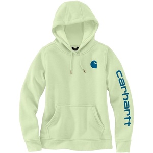 Carhartt Women’s Iconic Clarksburg Logo Sweatshirt(Hint of Lime)