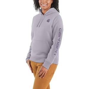 Carhartt Women’s Iconic Clarksburg Logo Sweatshirt(Lilac Haze)