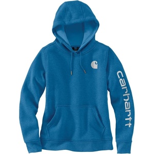 Carhartt Women’s Iconic Clarksburg Logo Sweatshirt(Marine Blue)