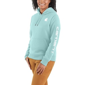 Carhartt Women’s Iconic Clarksburg Logo Sweatshirt(Pastel Turquoise)