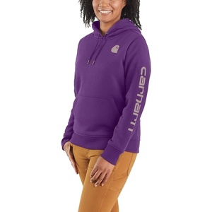 Carhartt Women’s Iconic Clarksburg Logo Sweatshirt(True Purple)