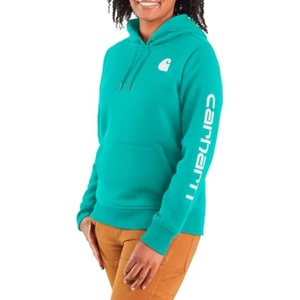 Carhartt Women’s Iconic Clarksburg Logo Sweatshirt(Vintage Aqua)