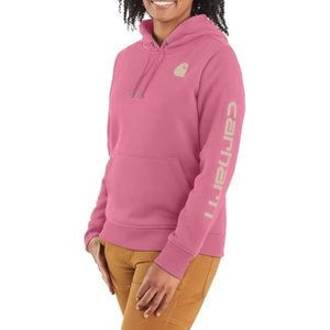 Carhartt Women’s Iconic Clarksburg Logo Sweatshirt(Woodrose)