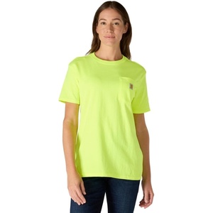 Carhartt Women’s Iconic WK87 Pocket T-Shirt(Brite Lime)