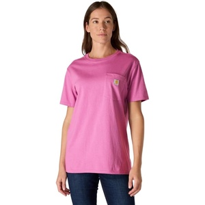 Carhartt Women’s Iconic WK87 Pocket T-Shirt(Electric Fuchsia)