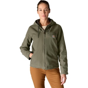 Carhartt Women’s Iconic Washed Duck Sierra Jacket(Basil)