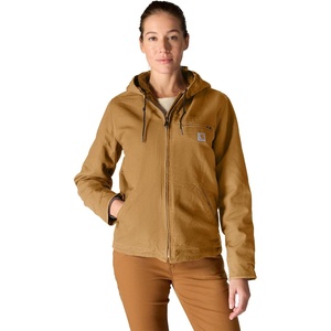 Carhartt Women’s Iconic Washed Duck Sierra Jacket(Carhartt Brown)