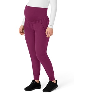 Force Essentials Women’s Maternity Jogger Scrub Pant(Wine)