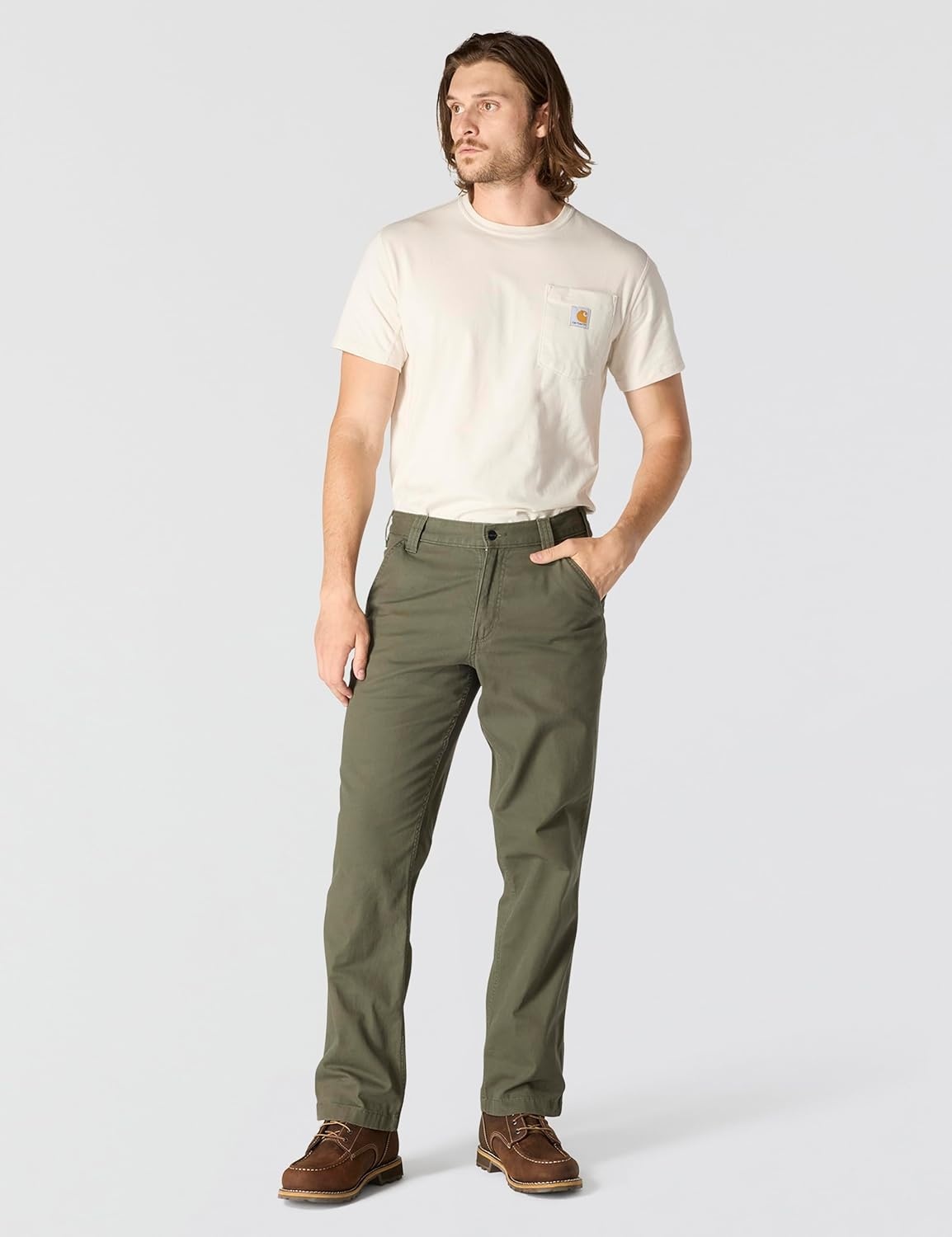image:imageCarhartt Mens Relaxed Straight Rigby DungareeMoss