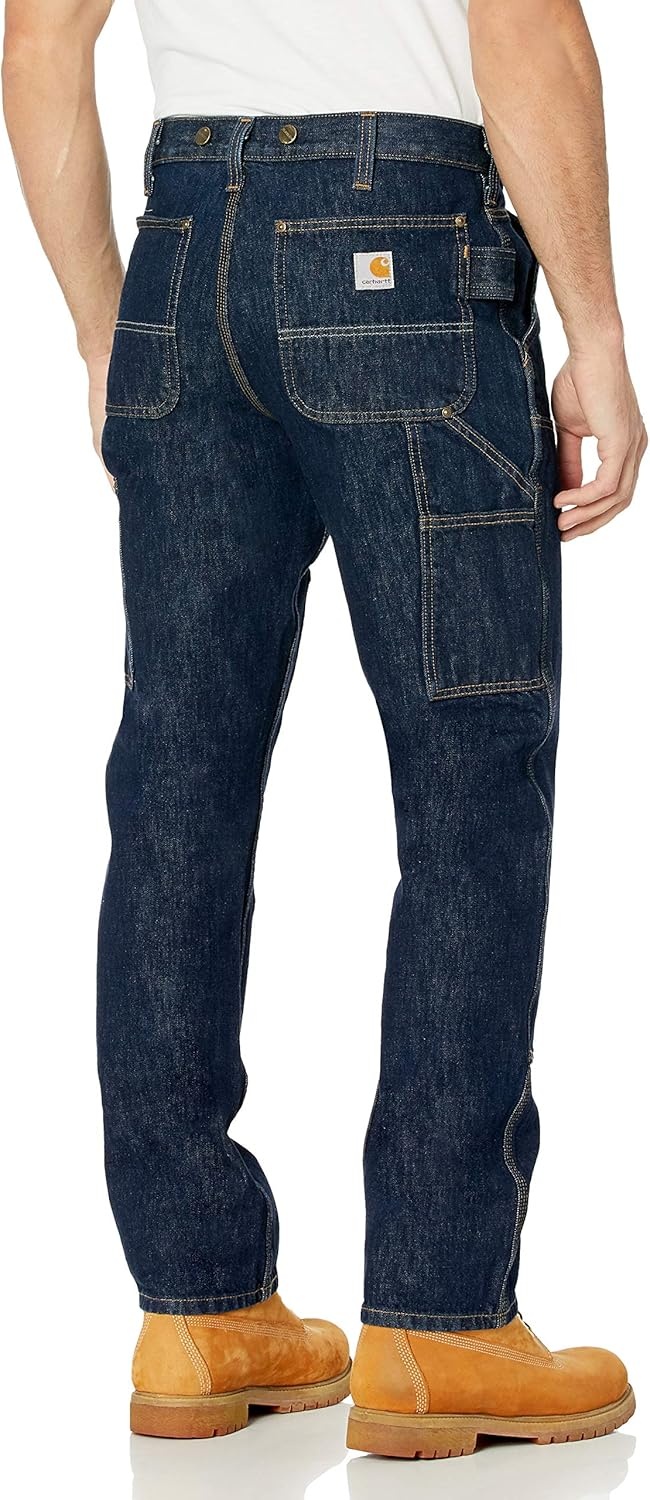 image:imageCarhartt Mens Relaxed Straight Rugged Flex DoubleFront Denim LoggerFreight