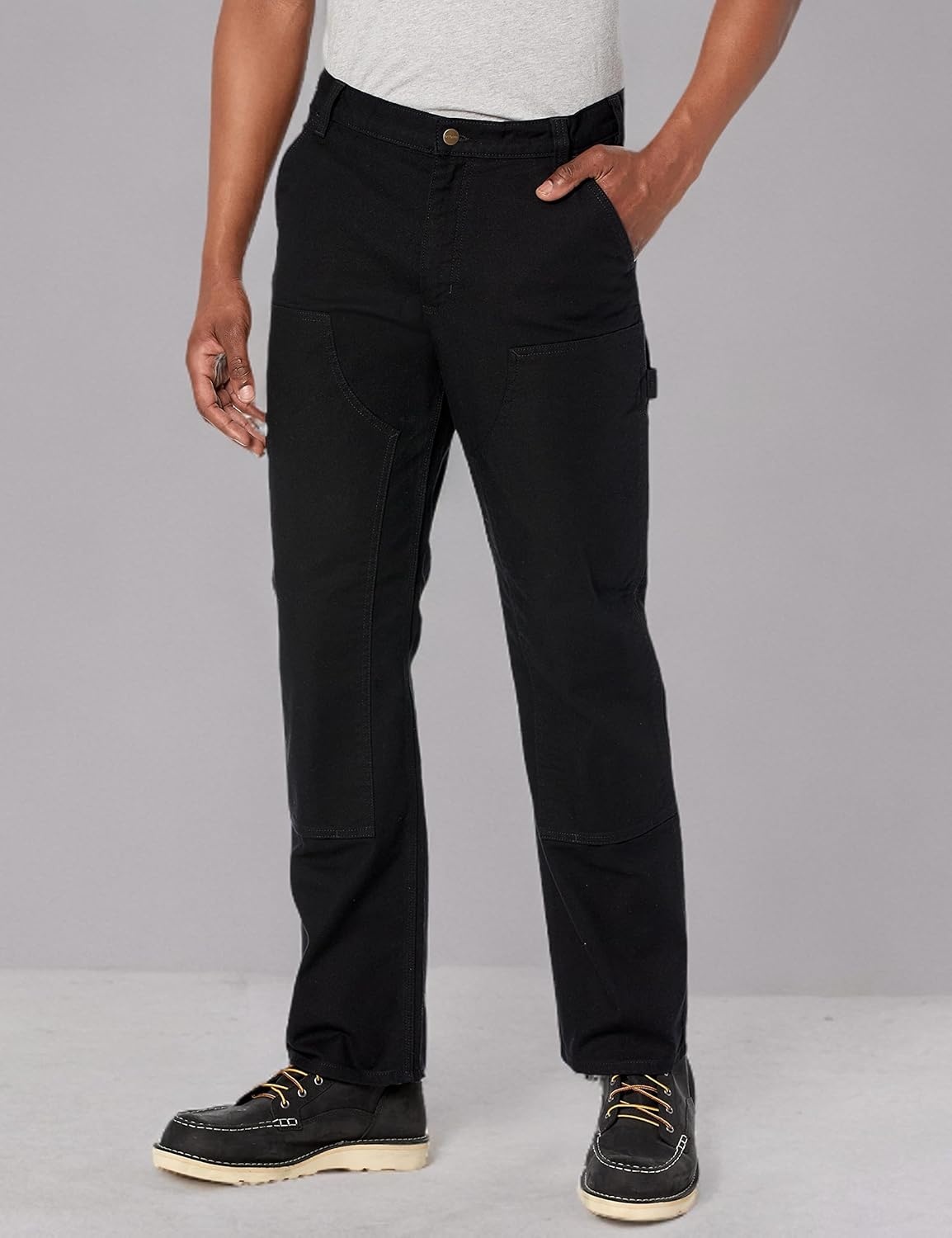 image:imageCarhartt Mens Relaxed Straight Rugged Flex Duck DoubleFront DungareeBlack