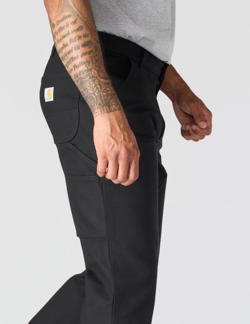 image:imageCarhartt Mens Relaxed Straight Rugged Flex Duck DoubleFront DungareeBlack
