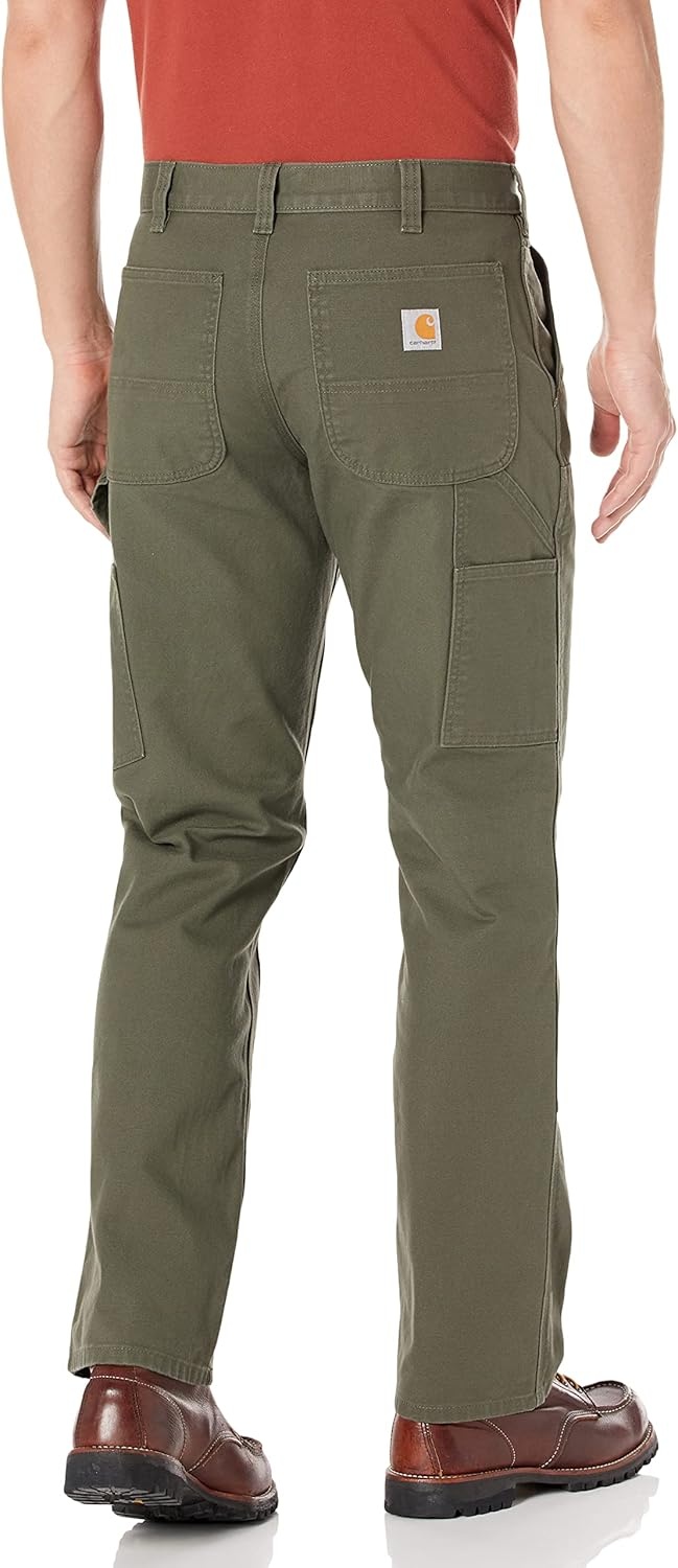 image:imageCarhartt Mens Relaxed Straight Rugged Flex Duck DoubleFront DungareeMoss