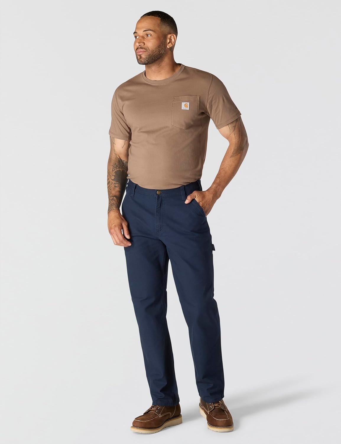 image:imageCarhartt Mens Relaxed Straight Rugged Flex Duck DungareeNavy