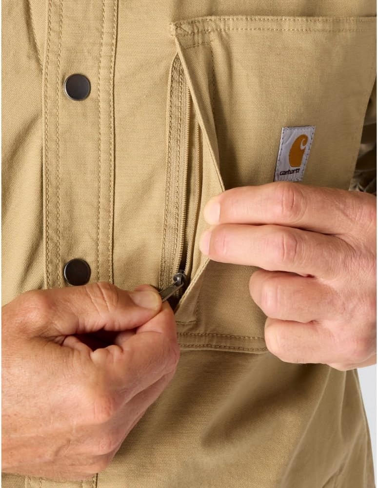 image:imageCarhartt Mens Rigby Relaxed Shirt JacDark Khaki
