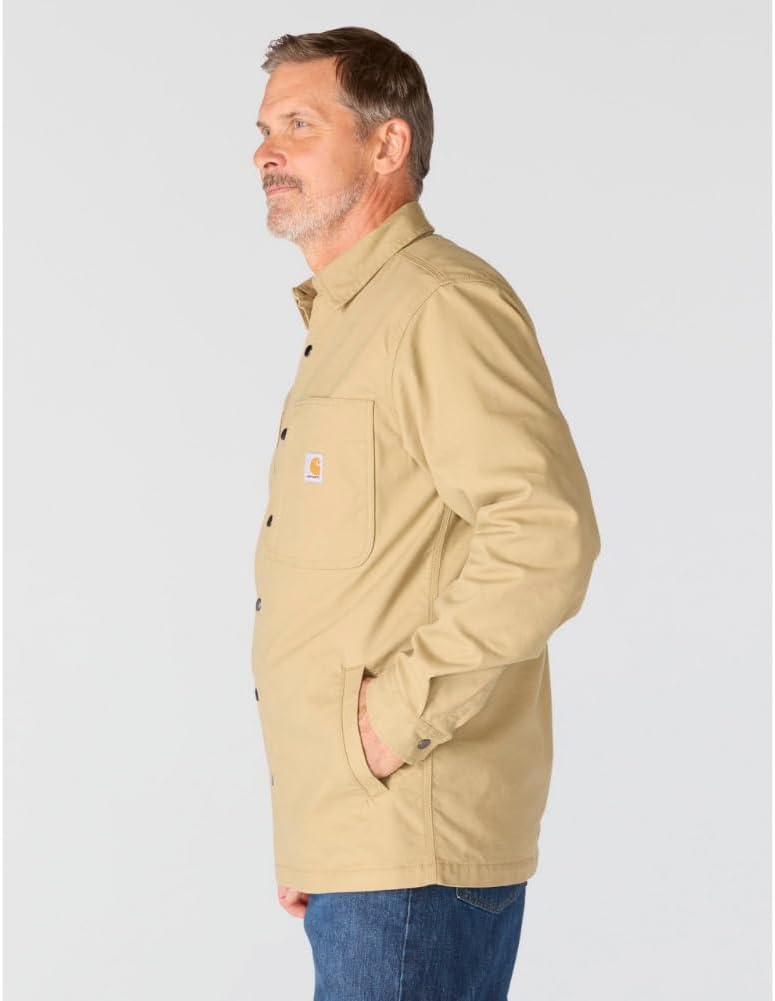 image:imageCarhartt Mens Rigby Relaxed Shirt JacDark Khaki