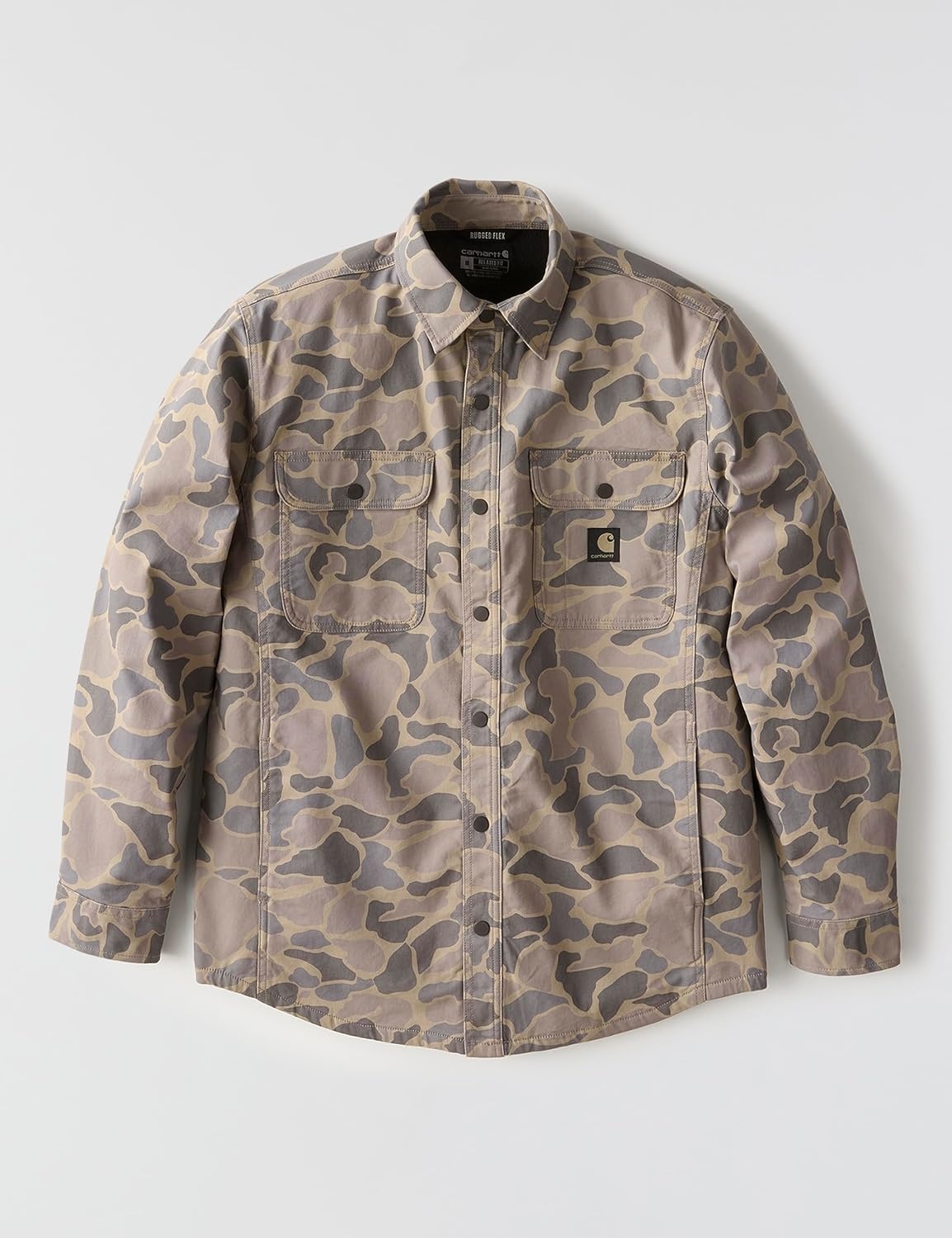 image:imageCarhartt Mens Rigby Relaxed Shirt JacKhaki Vintage Camo