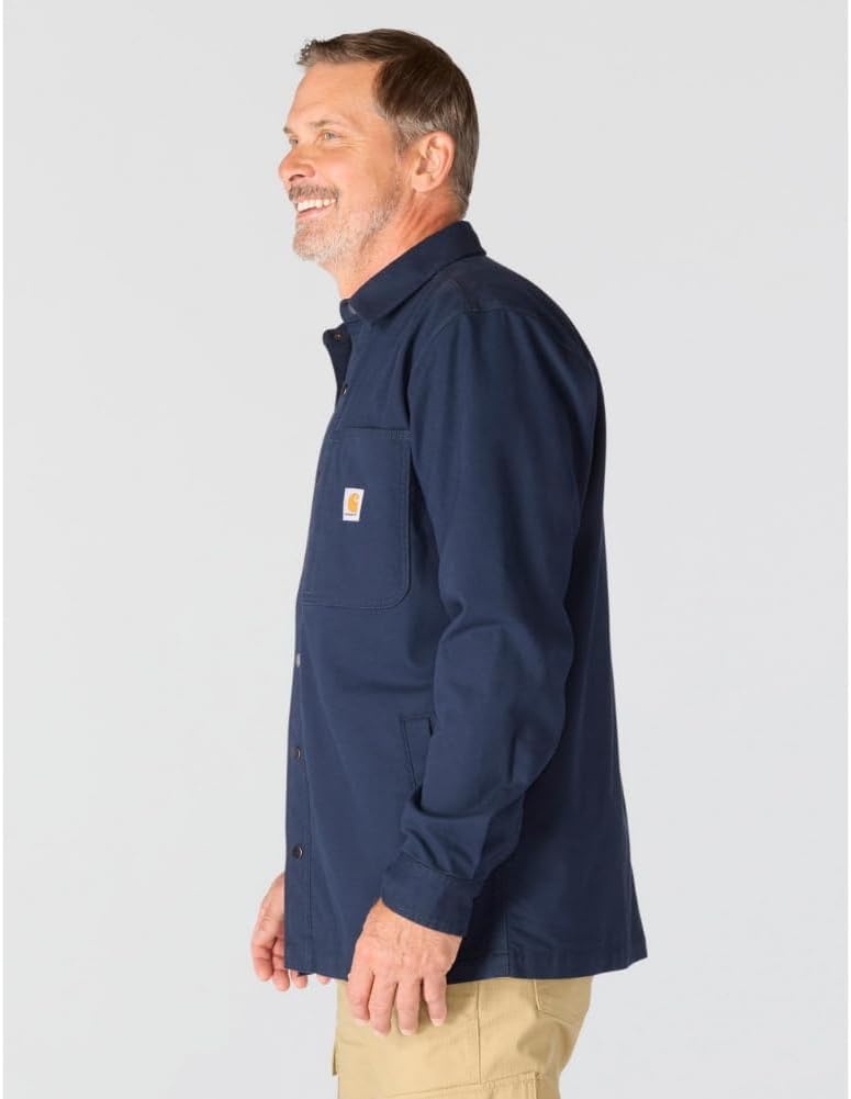 image:imageCarhartt Mens Rigby Relaxed Shirt JacNavy