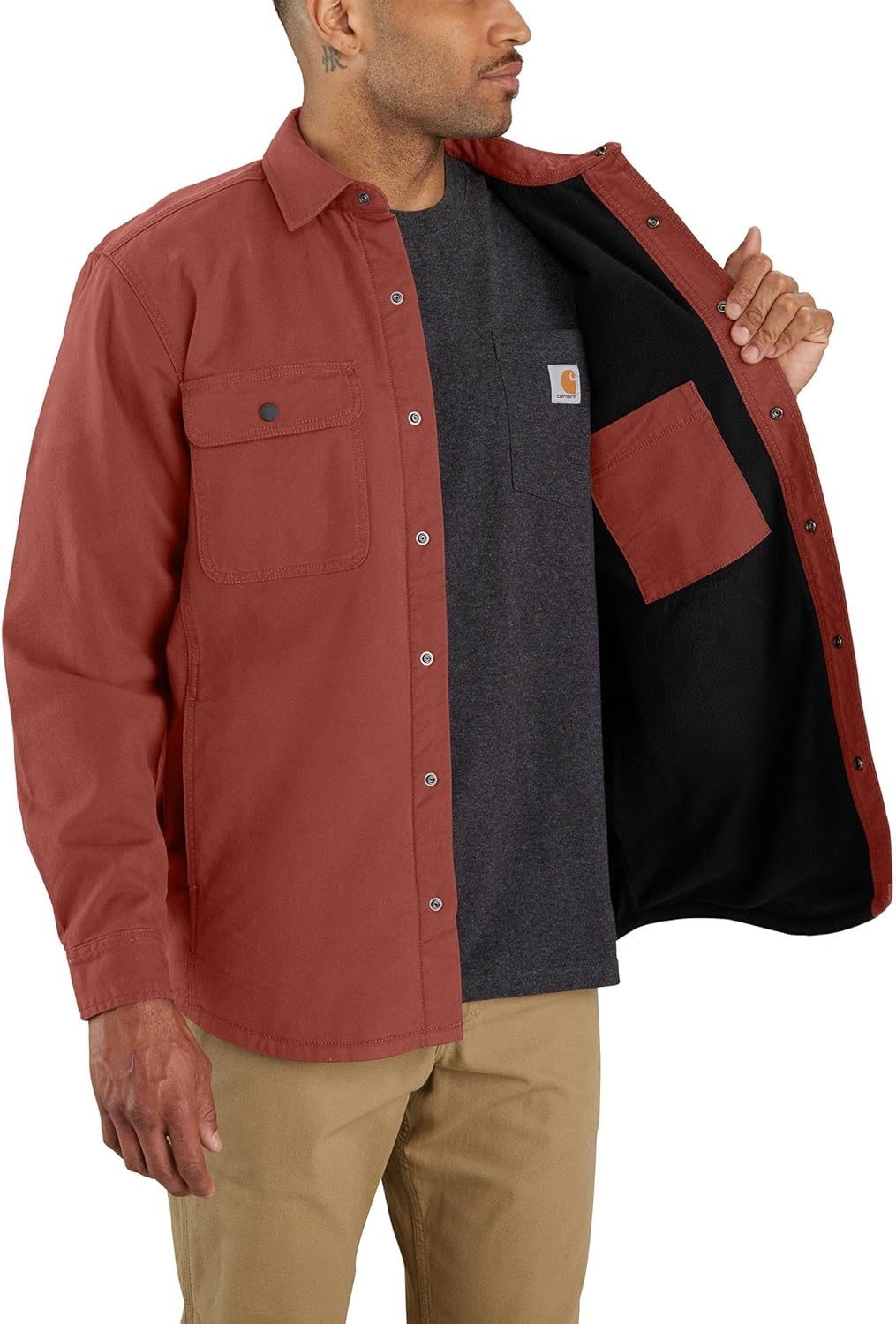 image:imageCarhartt Mens Rigby Relaxed Shirt JacSable