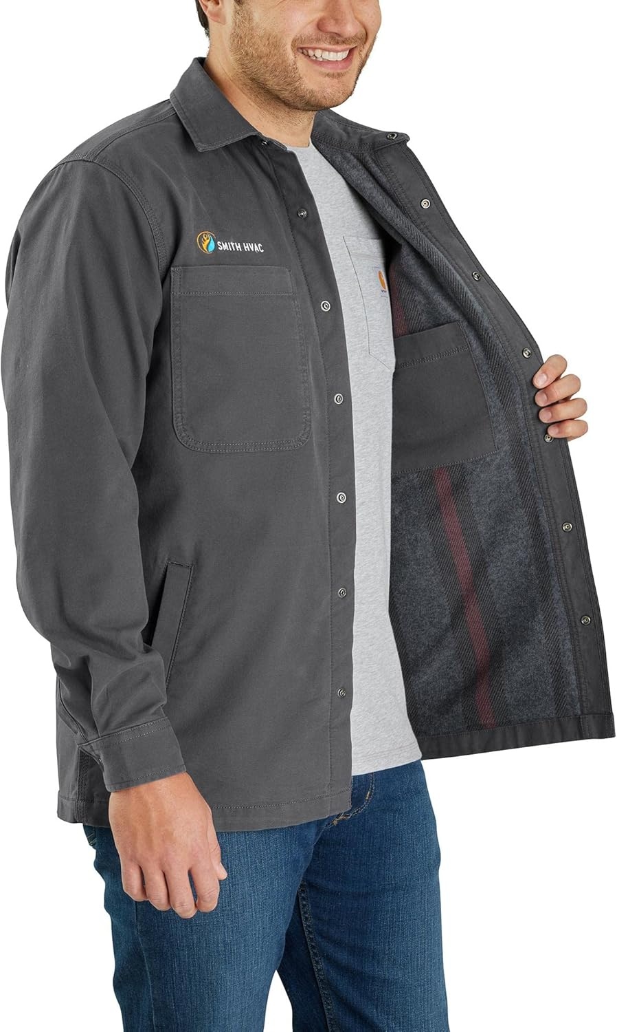 image:imageCarhartt Mens Rigby Relaxed Shirt JacShadow