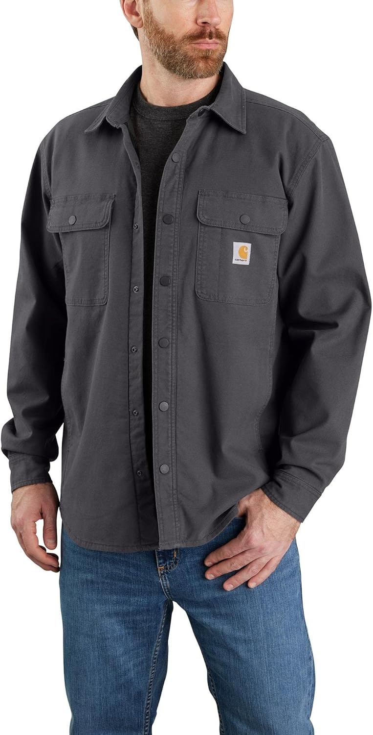 image:imageCarhartt Mens Rigby Relaxed Shirt JacShadow Closeout