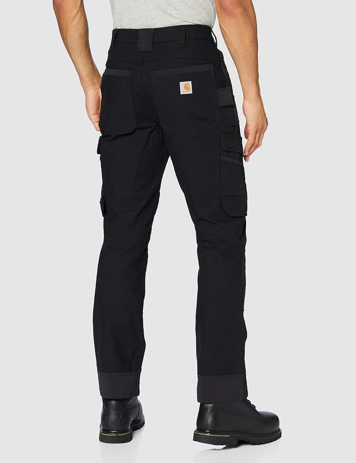 image:imageCarhartt Mens Steel Rugged Flex Relaxed Fit DoubleFront Cargo Work PantBlack