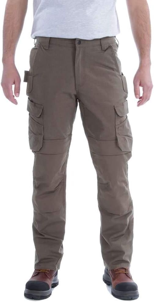 image:imageCarhartt Mens Steel Rugged Flex Relaxed Fit DoubleFront Cargo Work PantTarmac