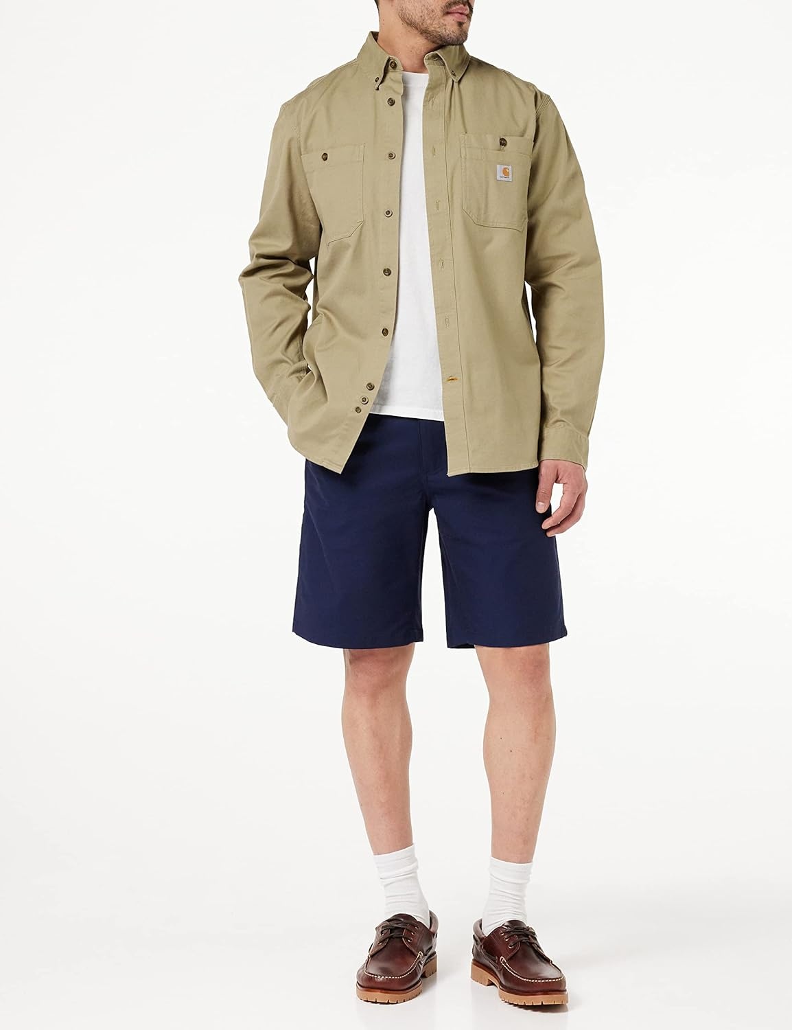 image:imageCarhartt Mens Windham Relaxed LS ShirtDark Khaki