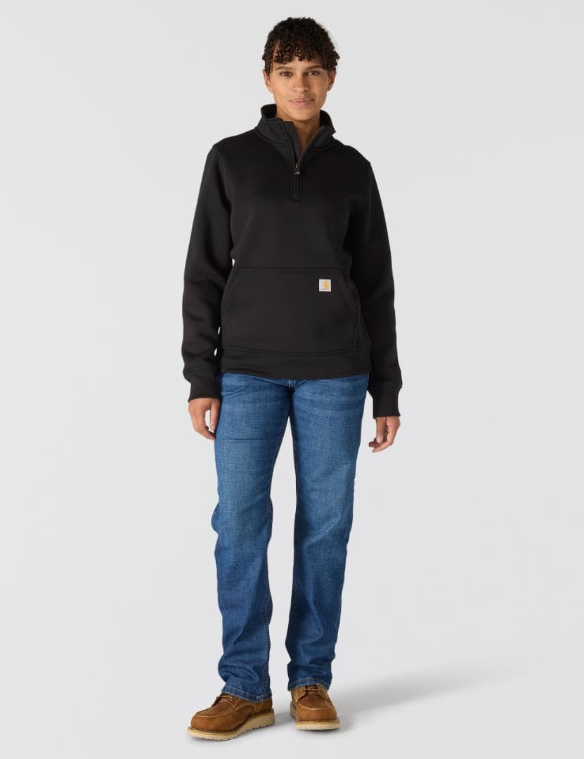 image:imageCarhartt Womens Clarksburg QuarterZip SweatshirtBlack Closeout