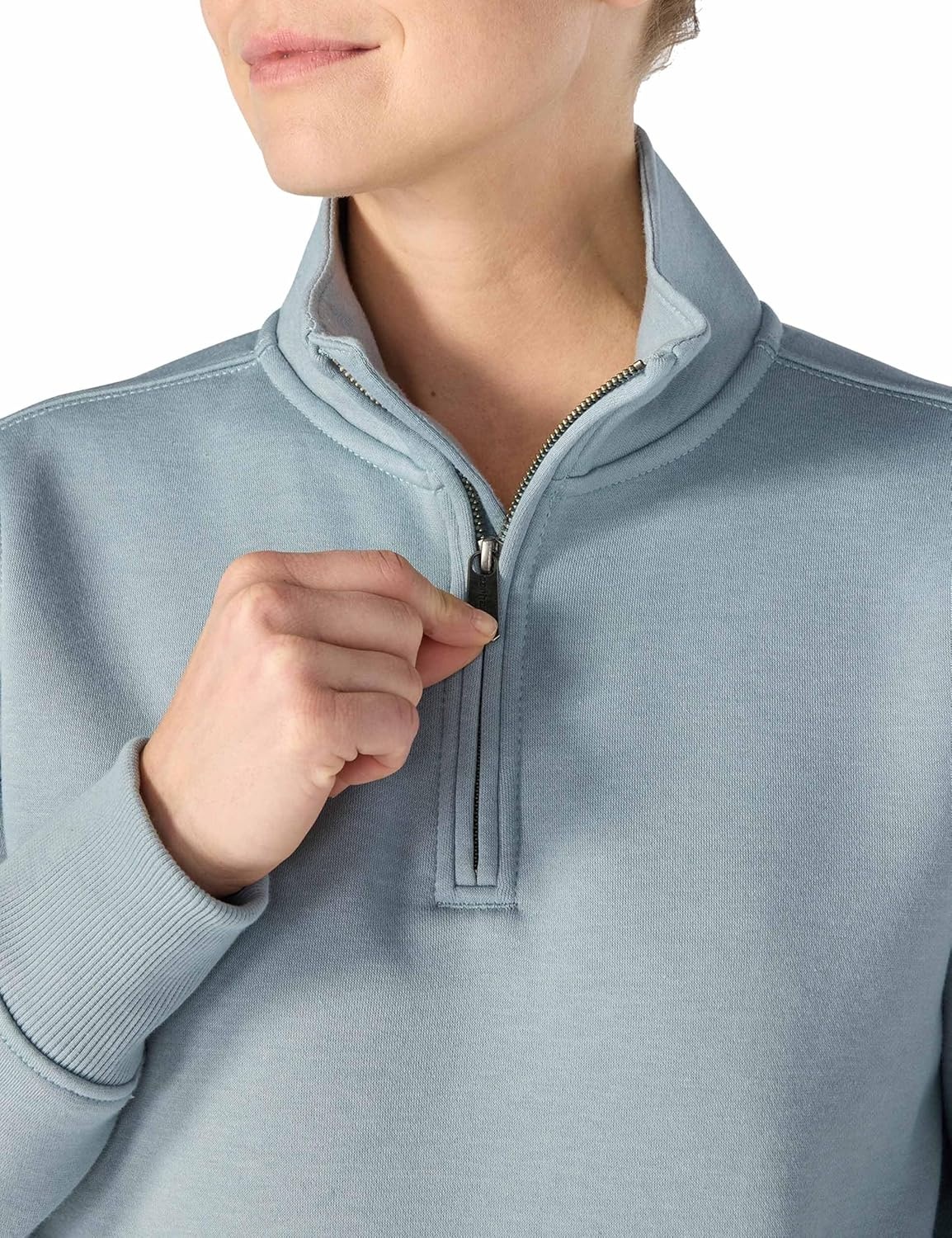 image:imageCarhartt Womens Clarksburg QuarterZip SweatshirtBlue Cove Heather