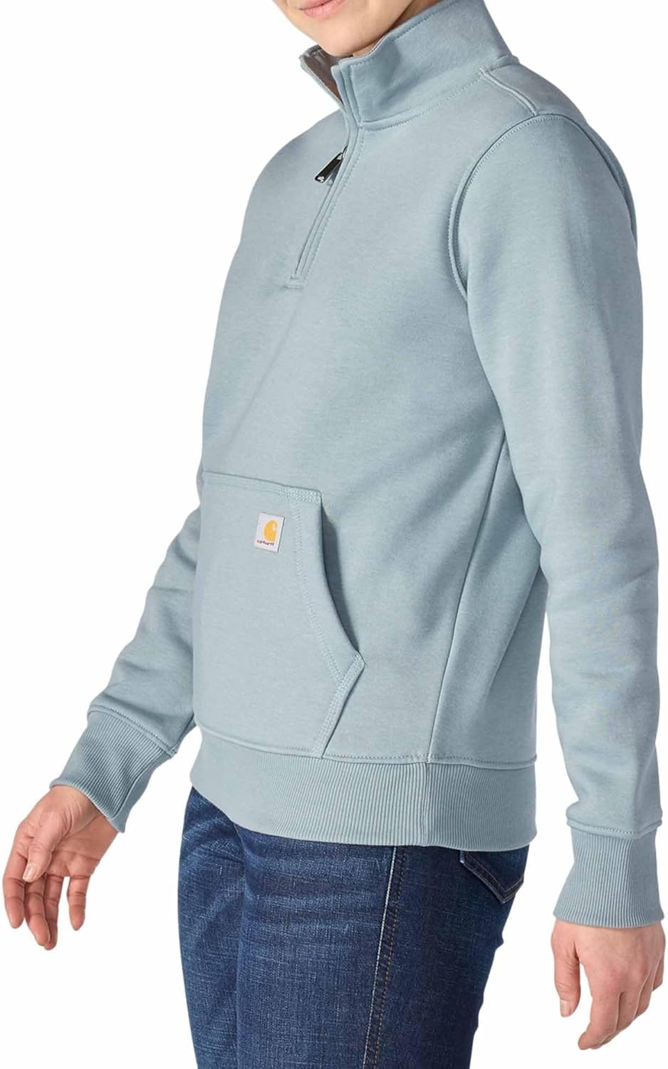 image:imageCarhartt Womens Clarksburg QuarterZip SweatshirtBlue Cove Heather